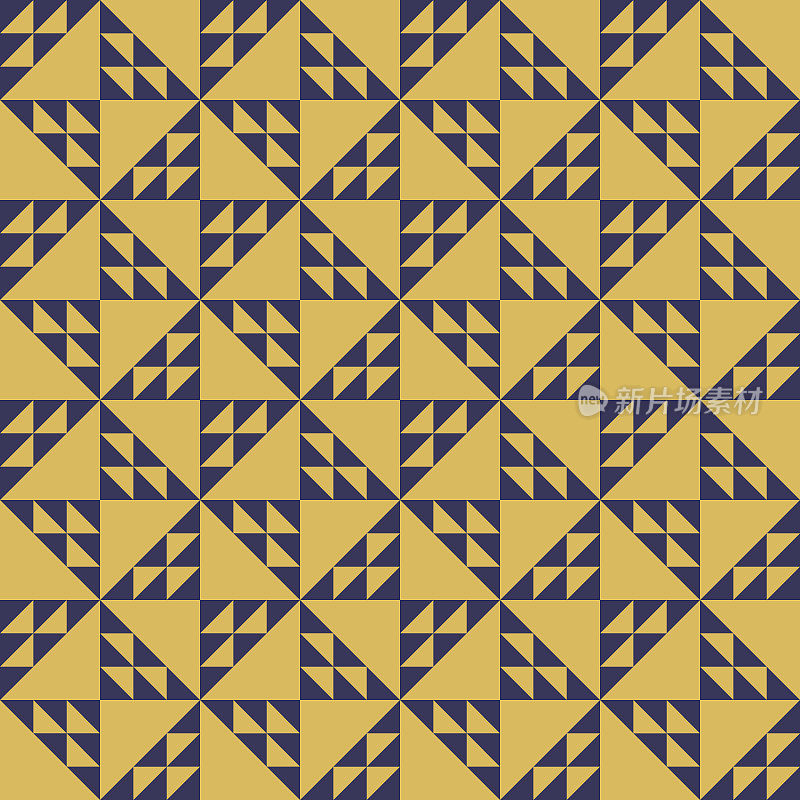 Birds in the air quilt seamless pattern
